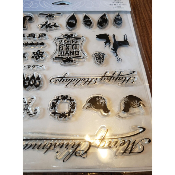 Fiskers Li'l Davis Designs Tis the Season Noel Set of 27 Clear Stamps - Picture 5 of 6